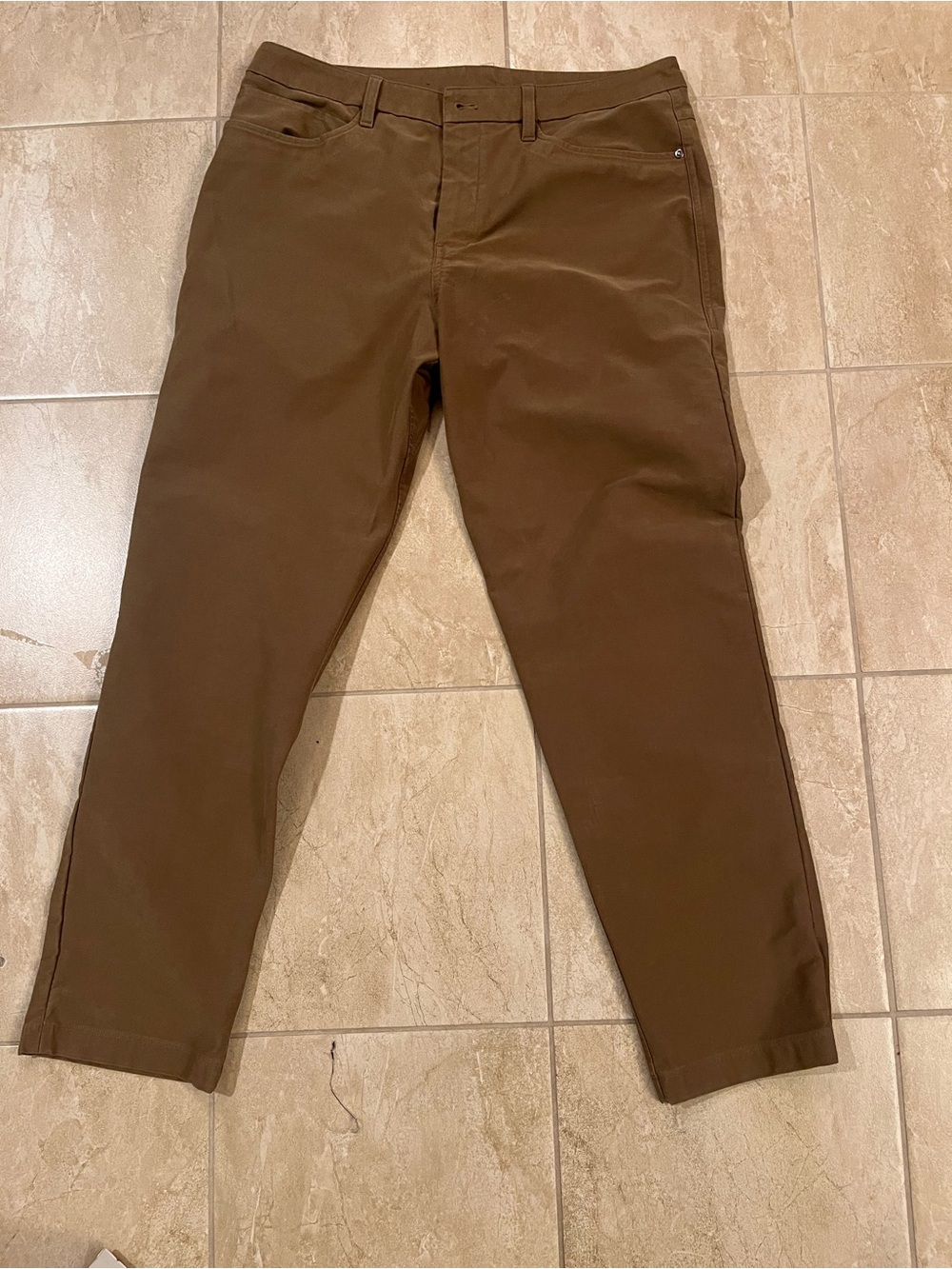 lululemon Men's Olive-Brown Chino Pants